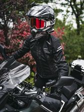 雷翅摩托车骑行服女款夏季防摔透气网眼服机车夹克骑士装备赛车服