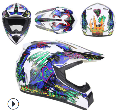 Off-road helmets for men and women, rally helmets, go-karts, ATVs, teenagers and children, mountain downhill helmets, free gloves, goggles, 225 Item Picture