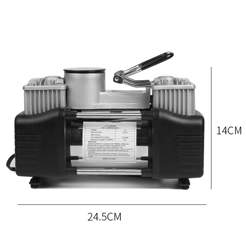 High-power car air pump, true double-cylinder air pump, portable car tire air pump, portable car tire air pump QW196 Application Scenario
