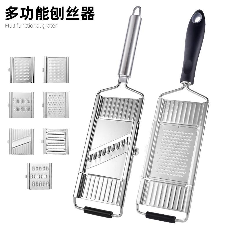 Manufacturer's stainless steel cheese grater, multi-purpose lemon and fruit and vegetable grater, potato and radish slicer, kitchen small tools