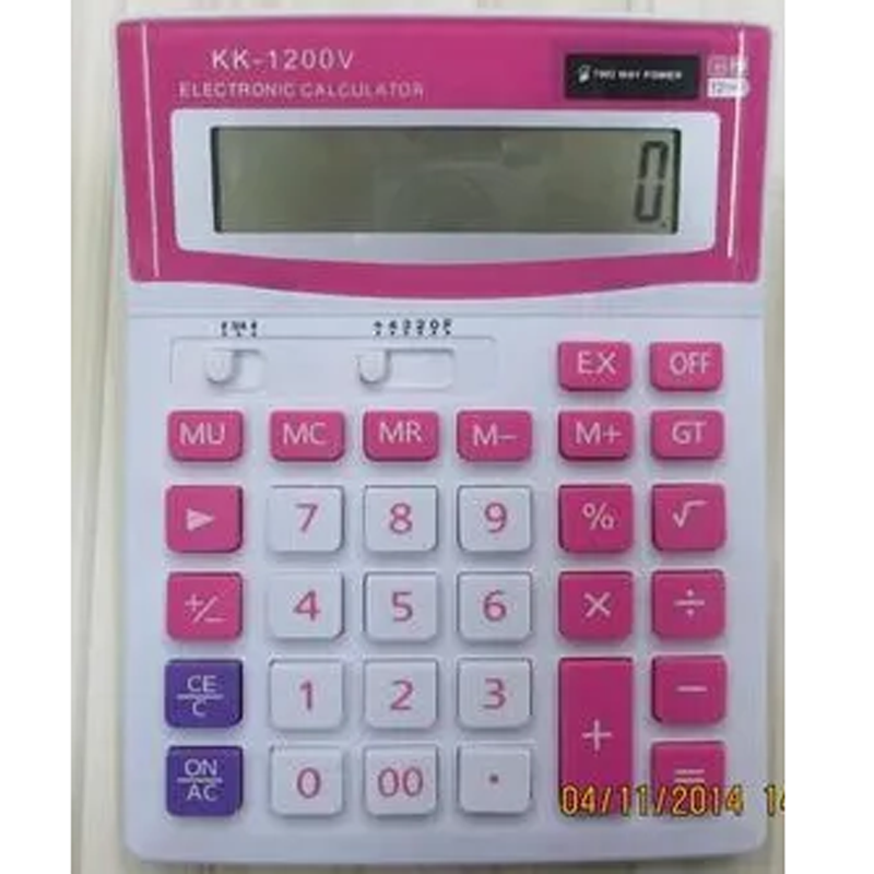 Calculator, landline calculator, pink calculator, landline calculator, pink calculator