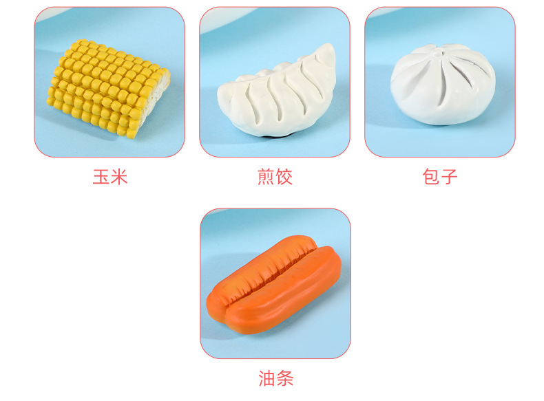 迷你仿真食玩系列创意冰箱贴 玉米鸡蛋甜甜圈树脂美食磁性冰箱贴食玩现货批发详情6