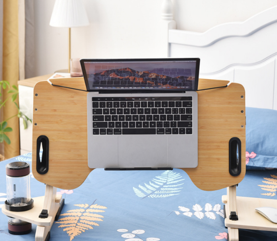 实木电脑支架床上折叠桌