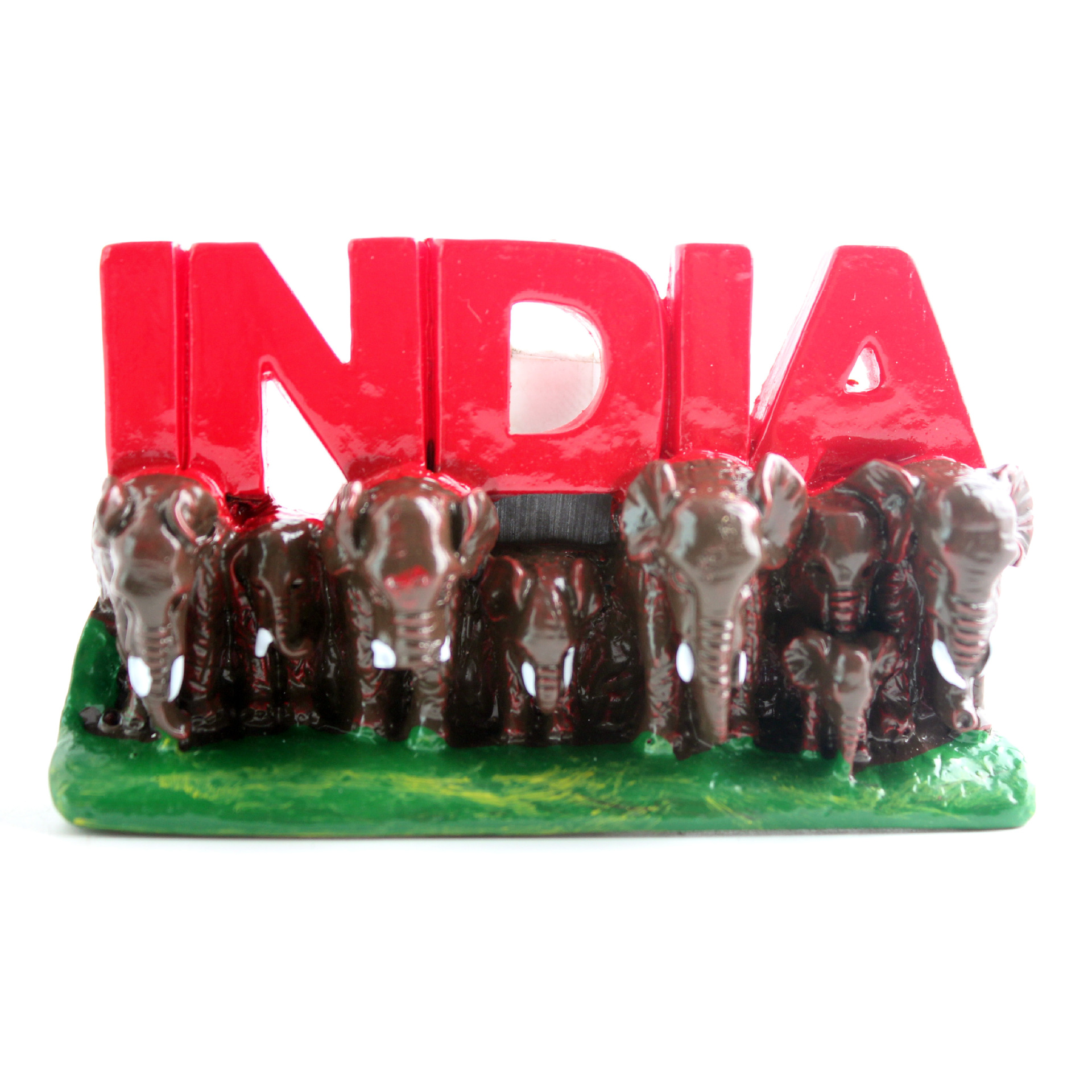 源头工厂跨境货源3D手绘印度大象神像风景旅游纪念品彩绘树脂带磁冰箱贴详情6