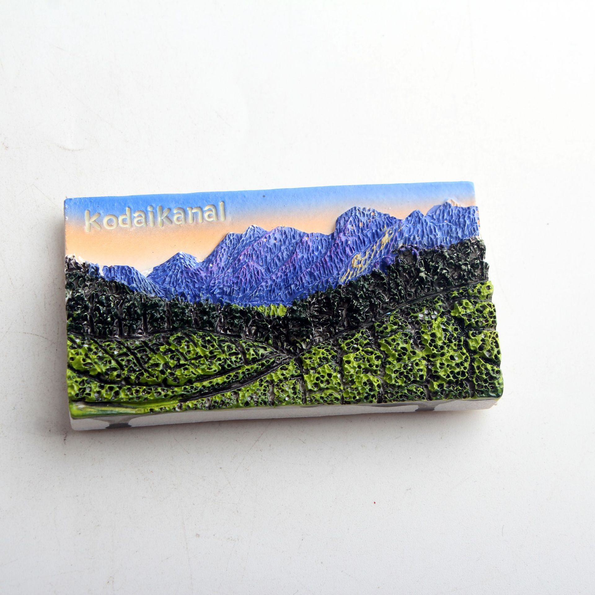 源头工厂跨境货源3D手绘印度大象神像风景旅游纪念品彩绘树脂带磁冰箱贴详情8