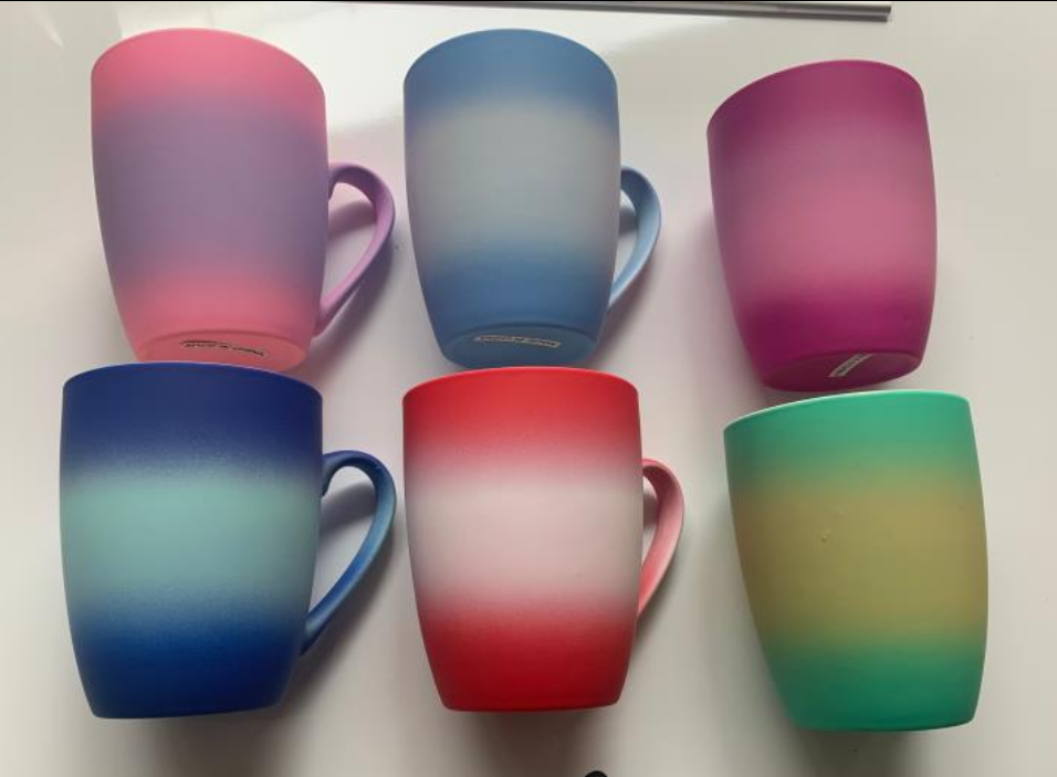 陶瓷杯D区三楼三街荧光杯彩虹杯现货湘玉015