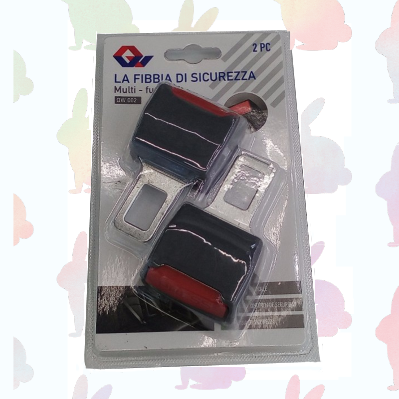 Automotive iron safety buckle, double bubble packaging, universal seat belt extender, buckle, universal seat belt insert, automotive seat belt accessory QW248