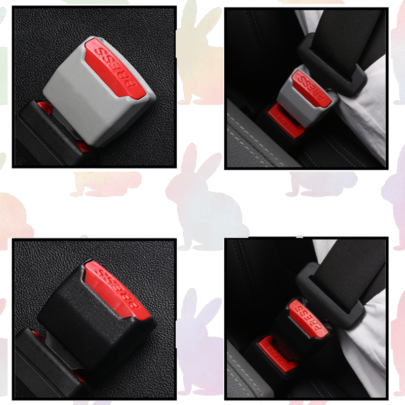 Automobile iron safety buckle, universal seat belt extender, buckle, universal seat belt insert, automobile seat belt accessory QW247 Specification image