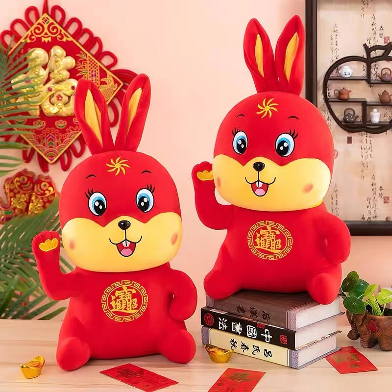 国风兔子/可爱兔子/兔年吉祥物产品图