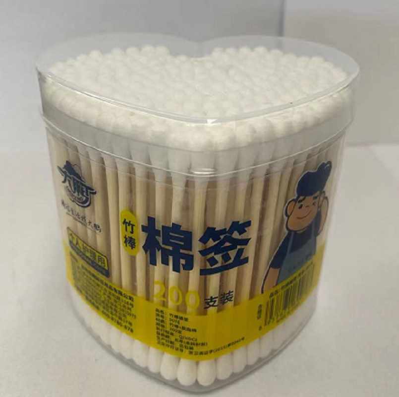 Dapeng Bamboo Swab (200-piece pack) 9076