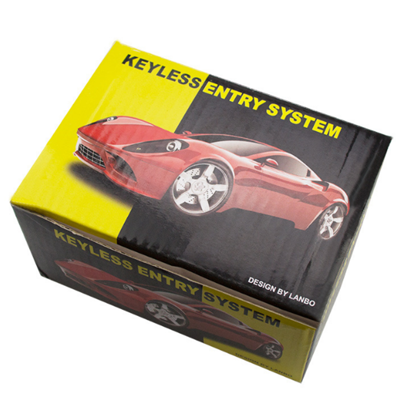 Car keyless entry, central locking, remote control, car key, door opening, trunk opening, window lifting, electrical lock, LED light, car location, QW268 Item Picture