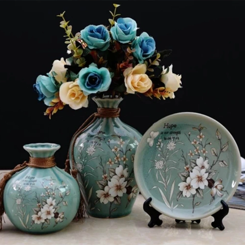 陶瓷花瓶摆件/婚庆软装酒店细节图