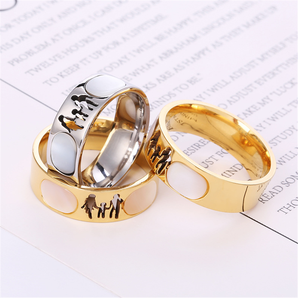 Trendy accessories and fashionable bestsellers: A family + White jade ring JZ038 Item Picture