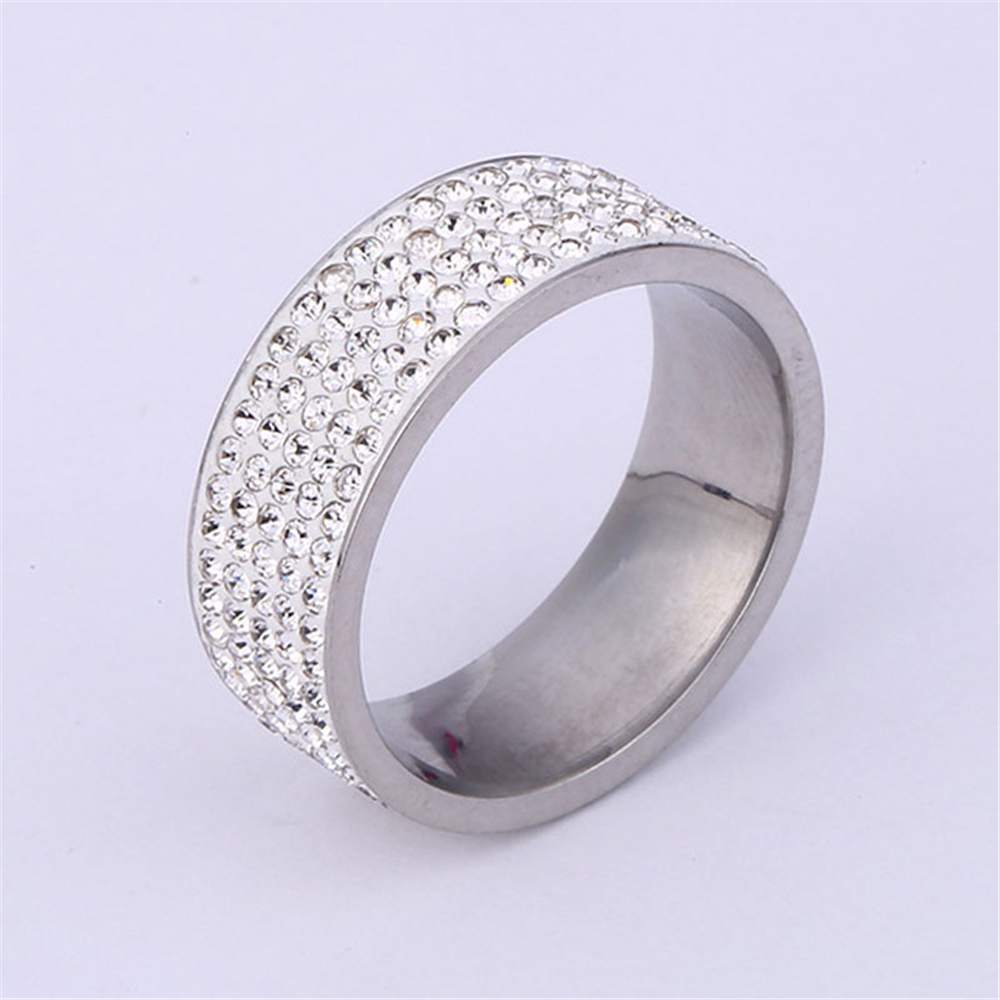 Tendencia accesorios moda comercio exterior explosivo estilo 5 filas de anillos de taladro de barro JZ025 details Picture