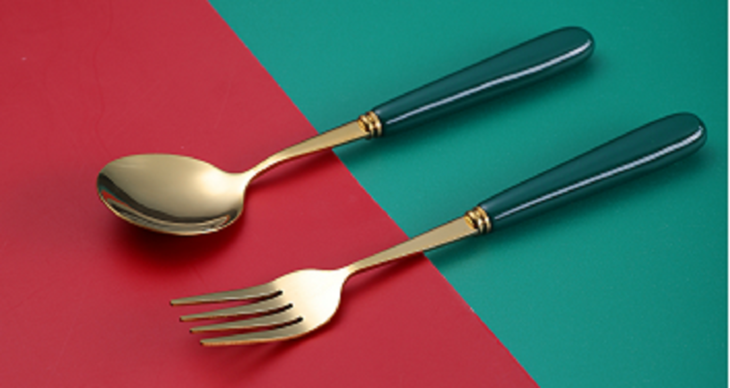 Dingmei Ceramic Handle table Spoon 164