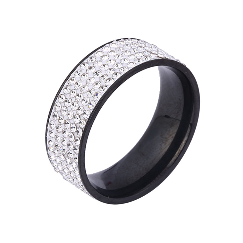 Tendencia accesorios moda comercio exterior explosivo estilo 5 filas de anillos de taladro de barro JZ025
