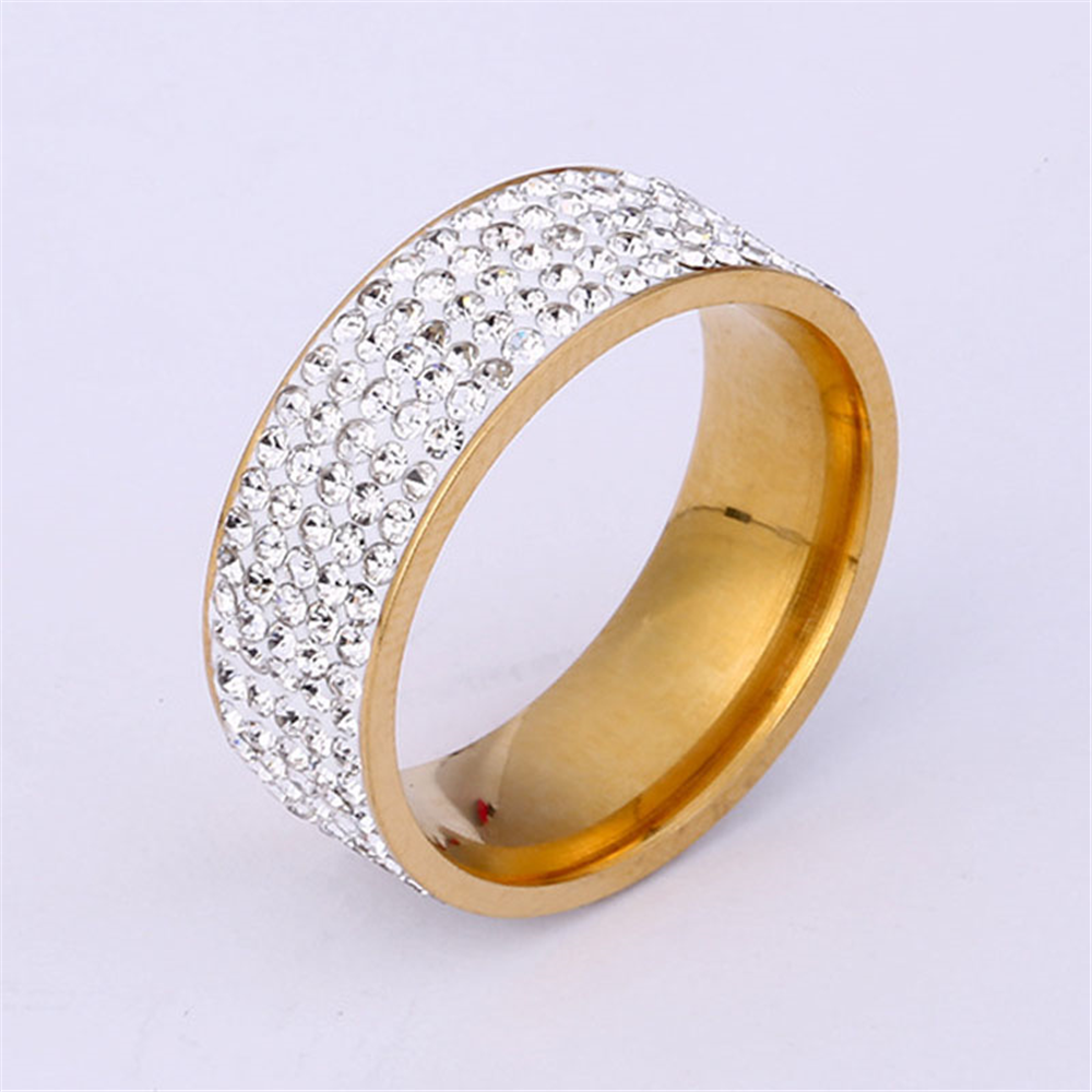Tendencia accesorios moda comercio exterior explosivo estilo 5 filas de anillos de taladro de barro JZ025 Specification image