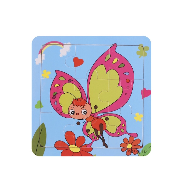 Small wooden insect puzzles details Picture