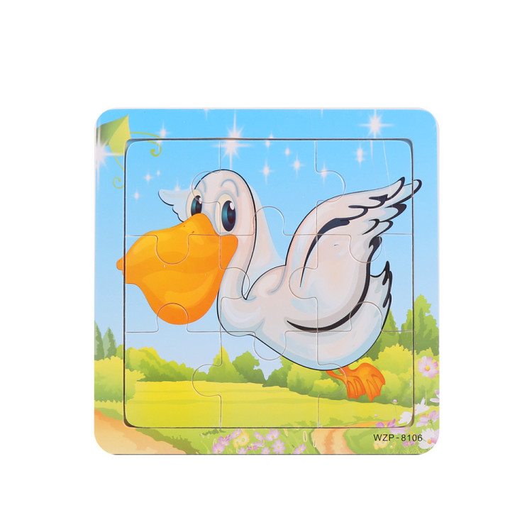 Small wooden animal jigsaw puzzles details Picture