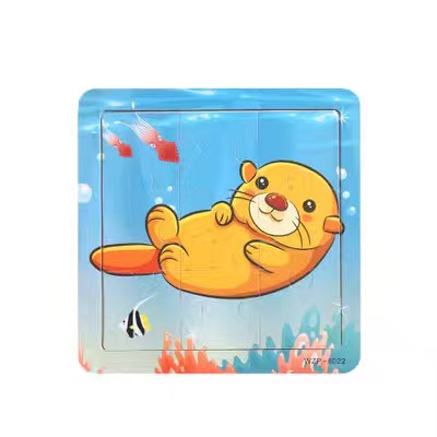A small wooden ocean puzzle Item Picture