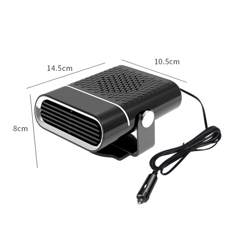 Car suction cup warm air blower, defogging, defrosting and snow-melting, car heating heater, car warm air blower, defrosting and defogging, cold and warm dual-purpose warm air blower, Qiwei Car Decoration QW293 Specification image