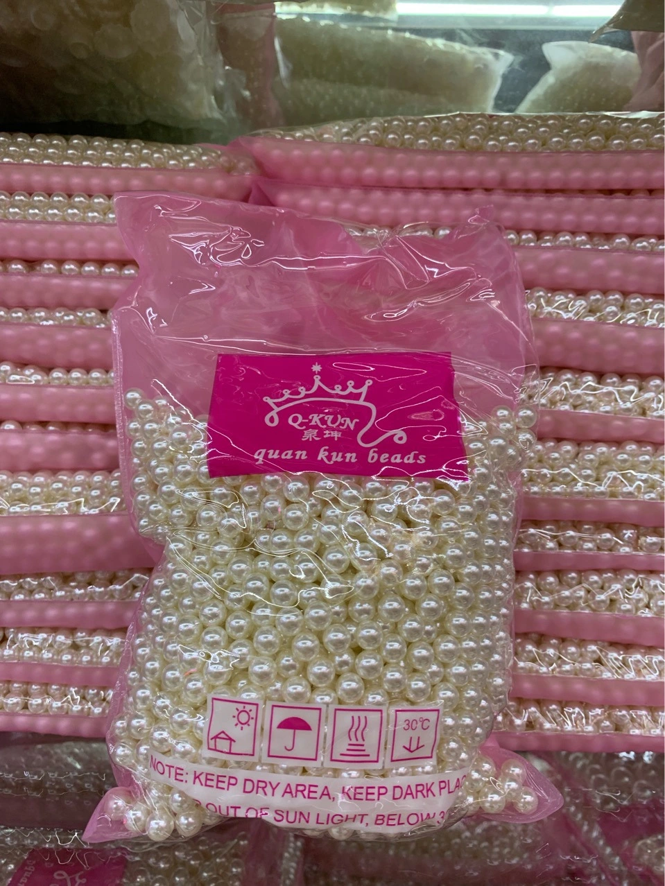 ABS non-porous high-gloss imitation pearl 1.5MM to 30MM factory direct sales, large volume and favorable price Specification image