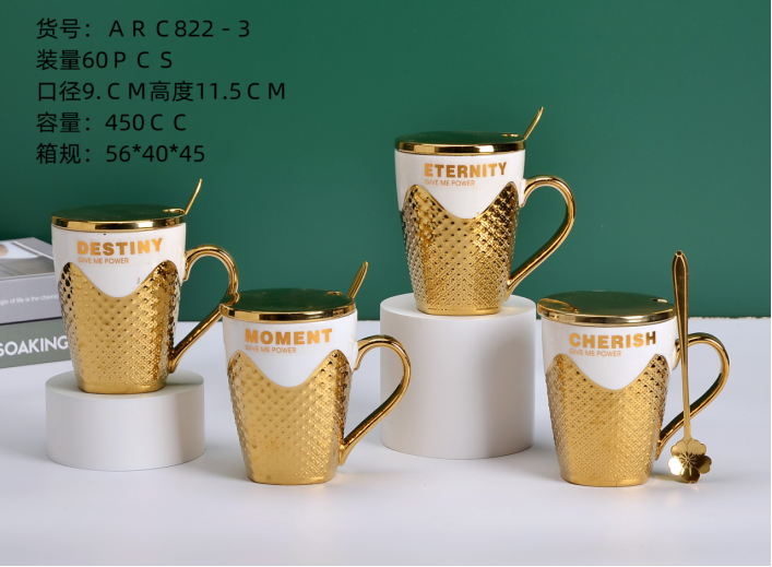 Ceramic mugs, tea cups with handles, hotel office meeting rooms, creative water, breakfast cups, tea kettles, coffee cups Specification image