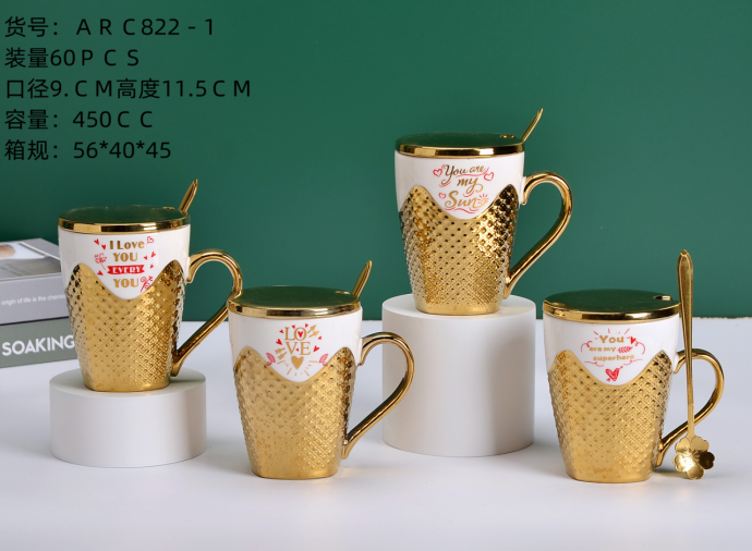 Ceramic mugs, tea cups with handles, hotel office meeting rooms, creative water, breakfast cups, tea kettles, coffee cups details Picture