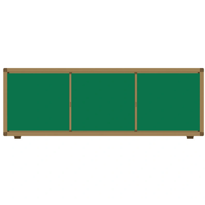 学校教室 定做组合推拉黑板绿白移动活动可放电视一体机电子白板3