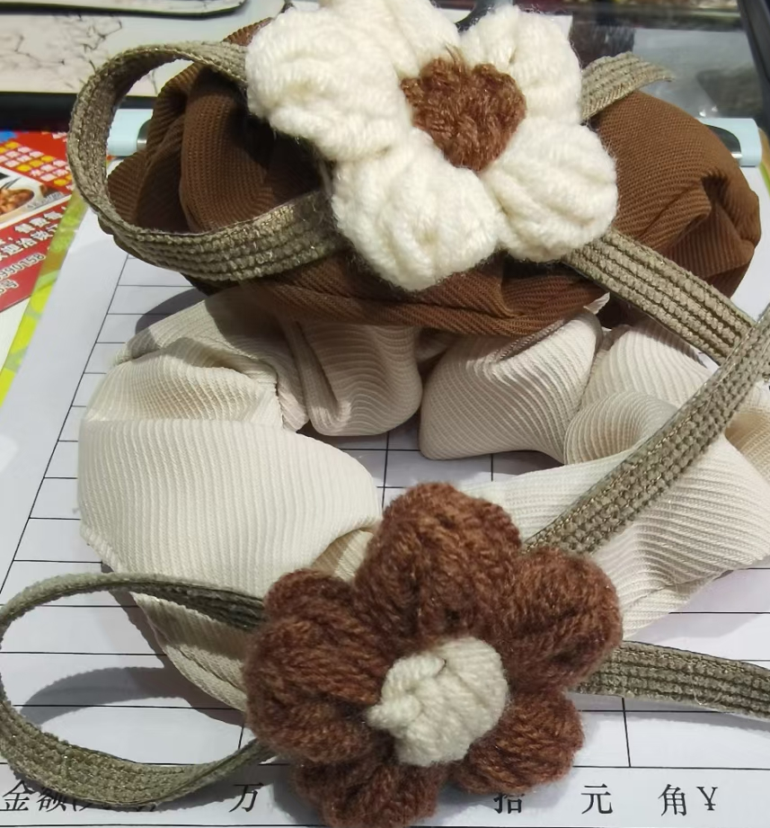 精品流行百搭網紅毛线小花二十余一包锦璐飾品