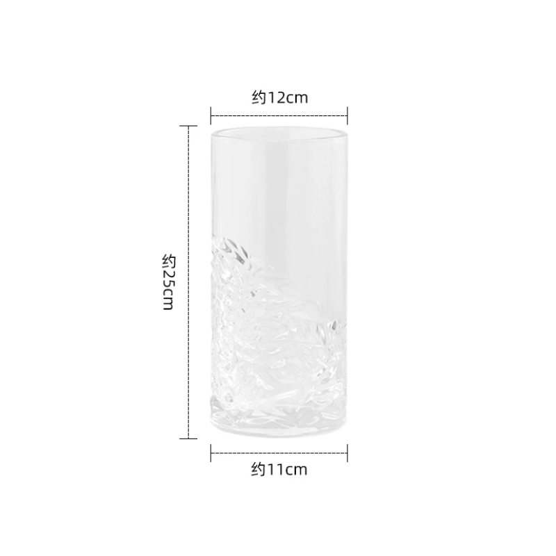 Yuxing Handicrafts Internet-Famous Style Nordic Simple Transparent Glass Crystal Vase V200625-1 Application Scenario