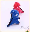 Best-selling 10cm green dinosaur pendant, plush toy, stuffed doll pendant, three-dimensional small pendant, factory direct sales Specification image