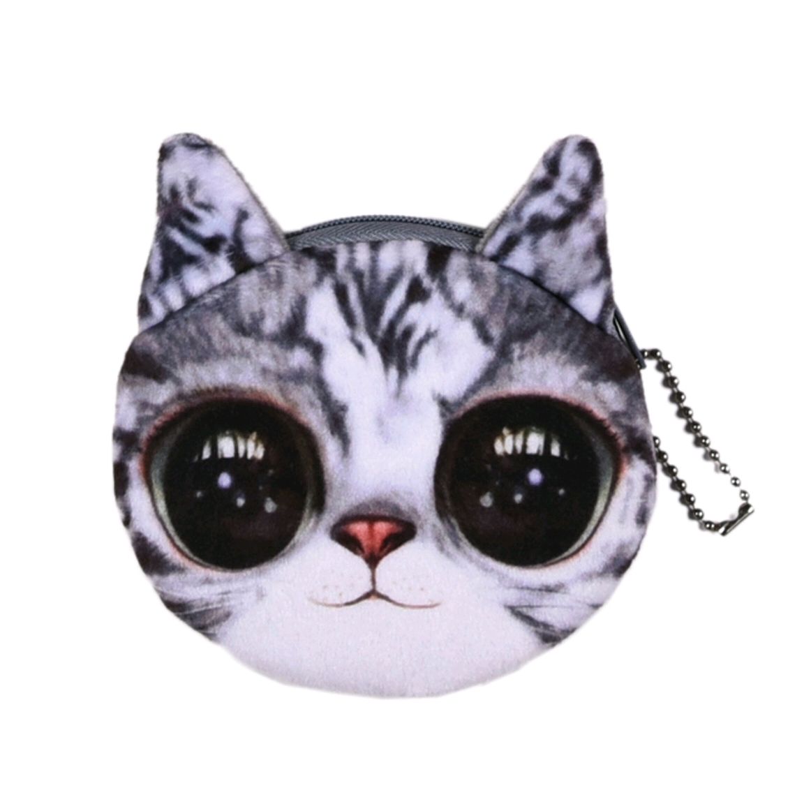 2022黄色圆形小钱包猫星人零钱包卡通印刷10cm零钱包儿童钱包厂家直销详情3