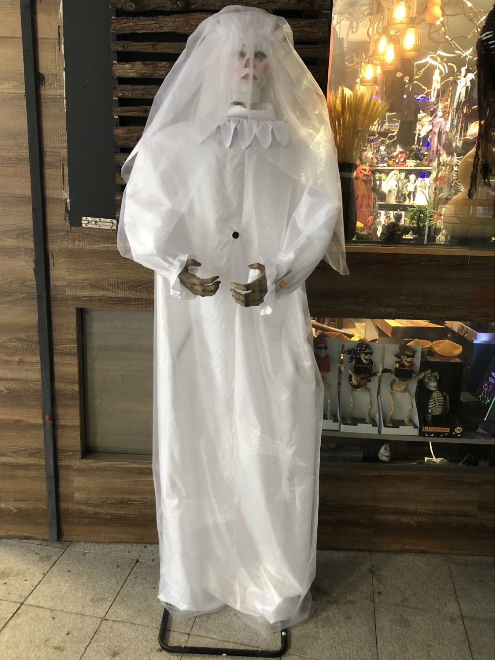 Halloween decorations, electric toys, large ghost standing bride, Shanghai SH21032 details Picture