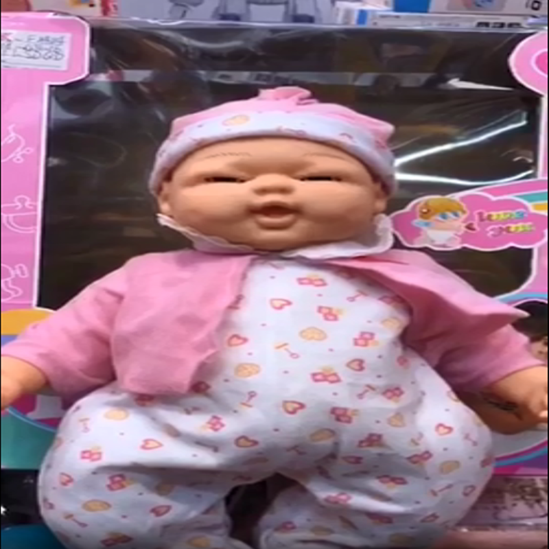 A plush toy with a milk and water expression, made of vinyl Item Picture