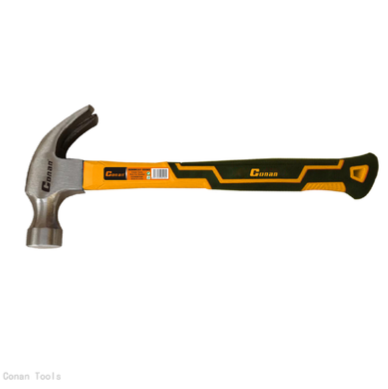 16OZ美式羊角锤纤维柄拔钉锤高碳钢锤头五金工具