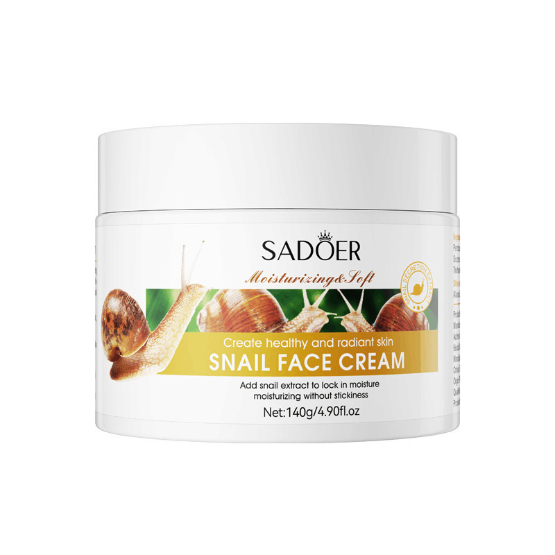 Full-english snail Cream 140g SADOER hydrating, Moisturizing, Nourishing and skin softening cross-border foreign trade live wholesale