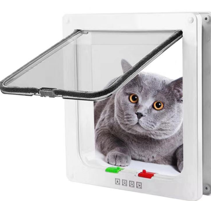 You can control the free entry and exit of pets through the door