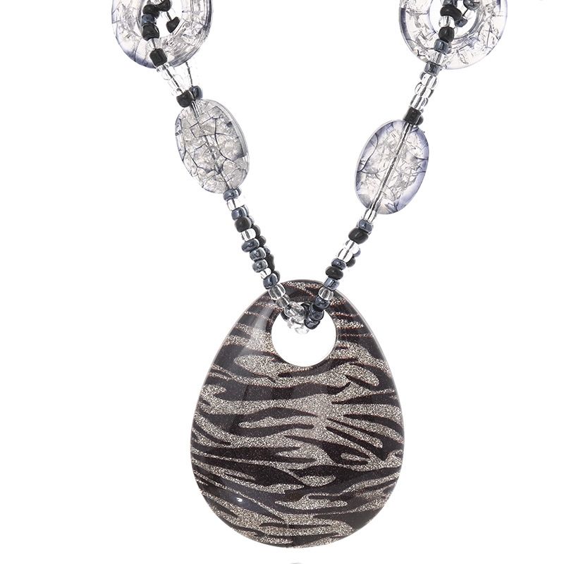 春秋仿水晶复古民族风毛衣链 经典款长项链 大气百搭吊坠necklace