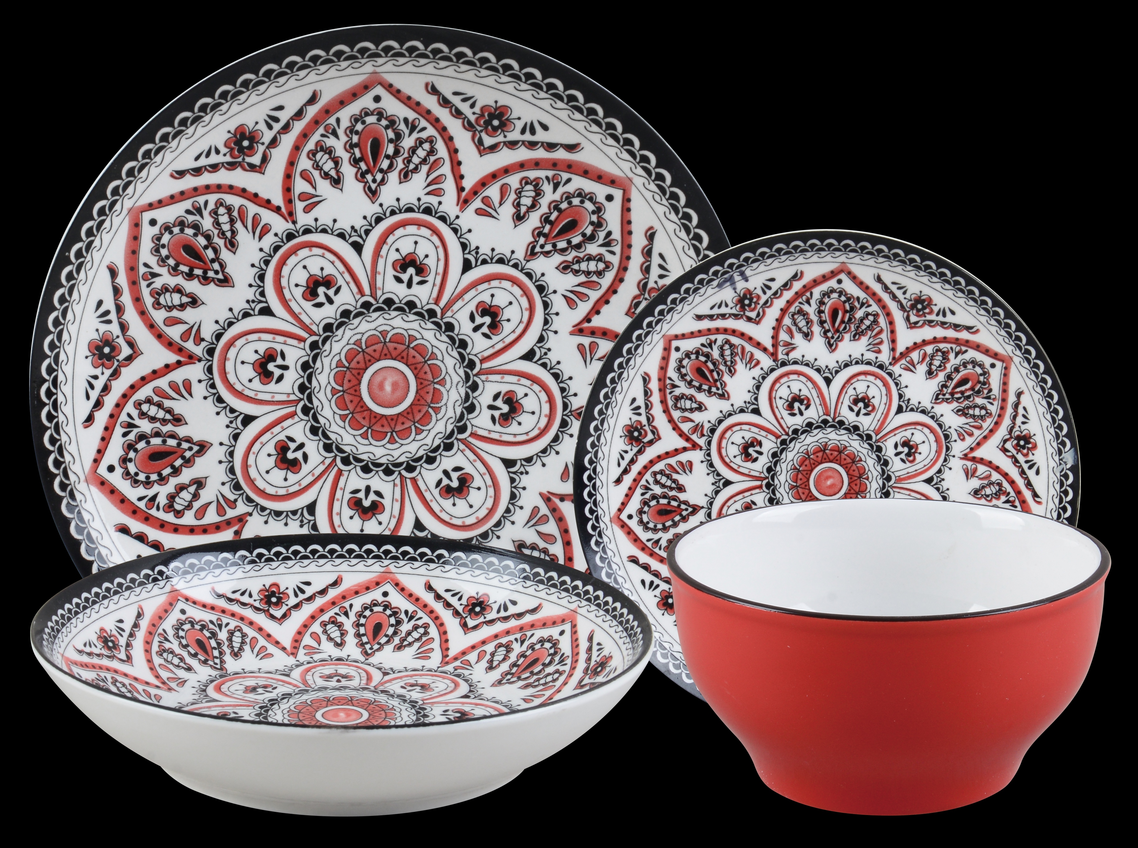 16 pieces of ceramic tableware Application Scenario