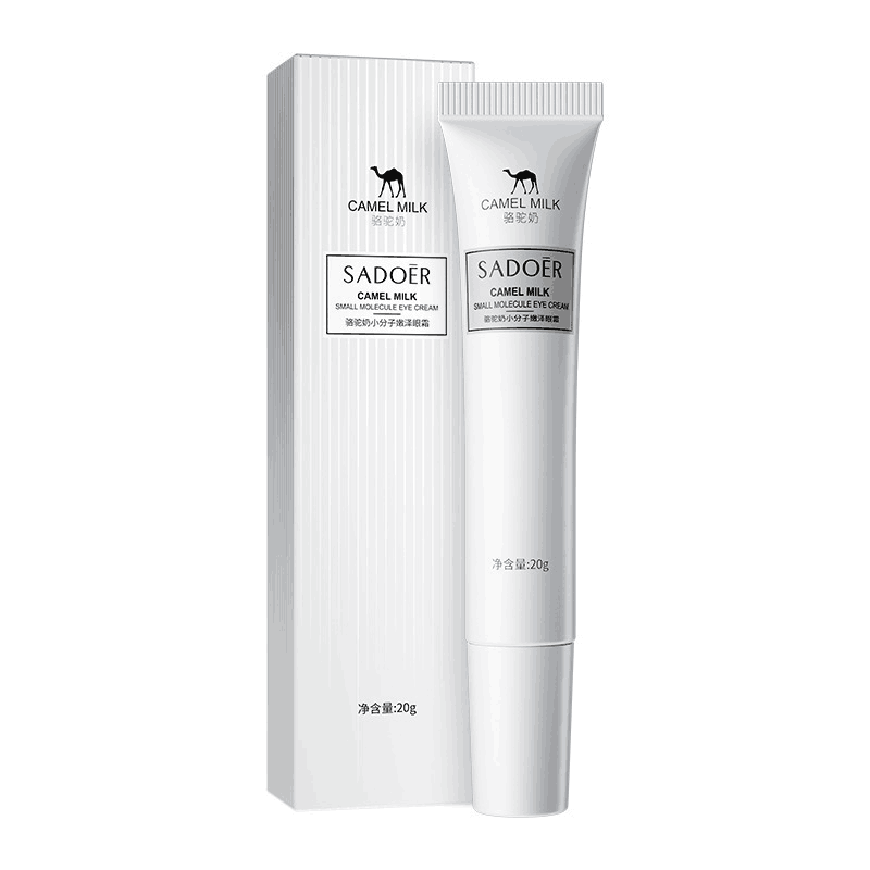 The camel milk eye cream, with its small molecules, moisturizes and tightens the skin, reduces fine lines and dark circles, and is available for wholesale eye care Item Picture