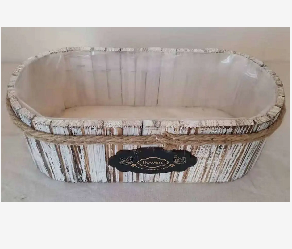 Handicrafts, wooden flower POTS, vases, flower baskets, succulent potted plants, large sizes Specification image