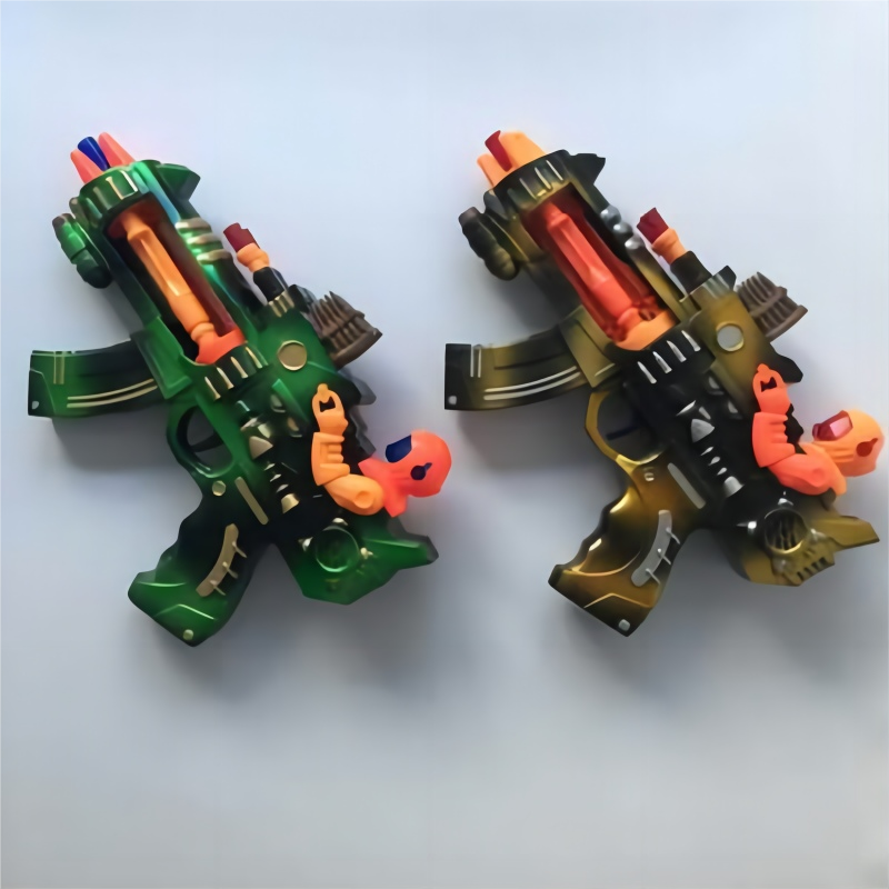 The Meizhi 250 street stall is selling children's electric toy guns with flashing, vibrating, sound, light and music, and a charging left-hand wheel Specification image