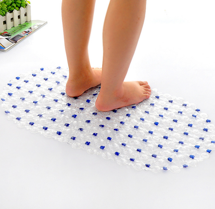 PVC colored bead large bathroom anti-slip mat details Picture