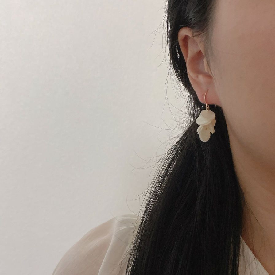 韩国超仙气质简约贝壳耳坠网红个性百搭冷淡风耳环女