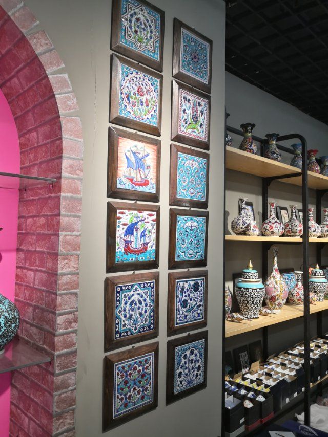 土耳其手绘陶瓷板画陶瓷杯咖啡杯茶杯款式多花语1详情2