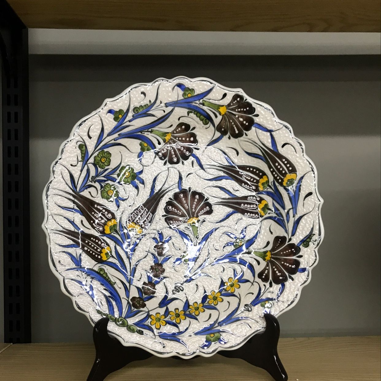 土耳其手绘花陶瓷盘10陶瓷杯咖啡杯茶杯款式多花语1