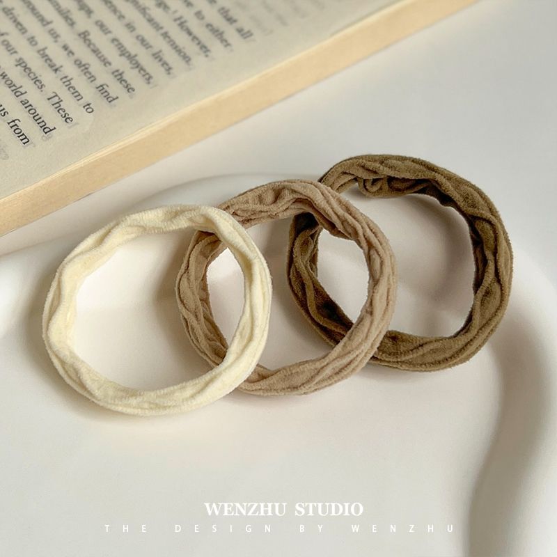 Simple high-elasticity hair tie, seamless rubber band, women's hair bun, hair loop headwear, 2022 new durable hair tie Specification image