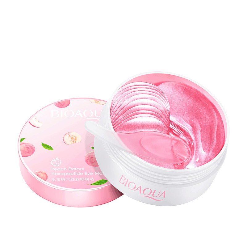 Boquanya Peach Hexapeptide Eye Mask Hydrates, moisturizes and improves the skin around the eyes. Moisturizing Eye Mask Patch Item Picture