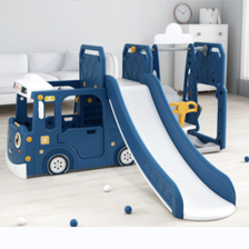 工厂直销 外贸内销爆款打造  儿童室内汽车滑梯家用玩具多功能宝宝滑滑梯小型秋千组合